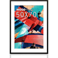 Poster Frame 50x70cm Black Solid Wood Picture Frame Plexiglass Display HOHIYO