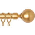 Curtain Pole Extendable 77-210cm Black 25mm Diamond Ball Finials BOOM JOG
