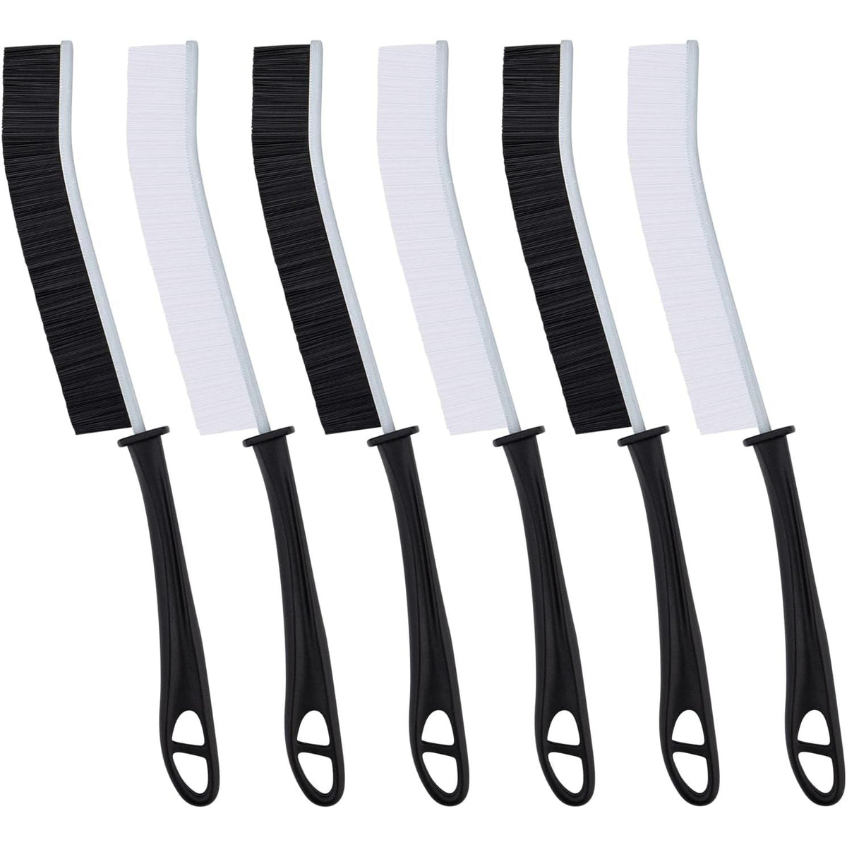 Crevice Cleaning Brush Set Hard Bristle for Grout Kitchen Bathroom 6pcs FOOGWEE