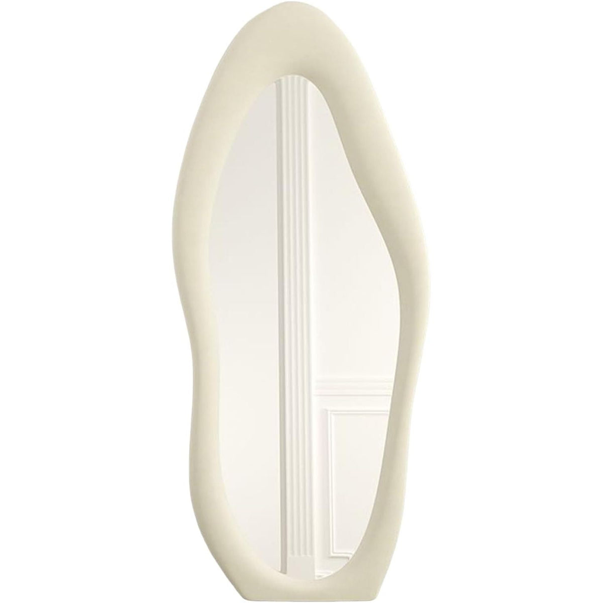 Wavy Full Length Mirror 168x68cm Floor Standing Arched Asymmetrical CEIEVER
