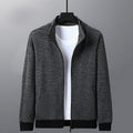Men's Stand Collar Zip Jacket - Casual Athletic Fit Jacket