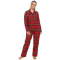 Daisy Dreamer Womens Flannelette Check Pyjama Set Soft Brushed Cotton Easy Care Super Soft Cosy Sleepwear