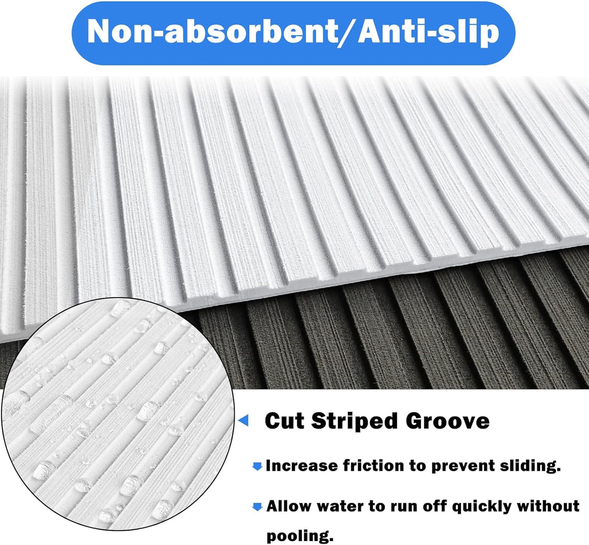 Boat Deck Flooring EVA Foam Non Slip Self Adhesive Camo Kayak Yacht 240x115CM