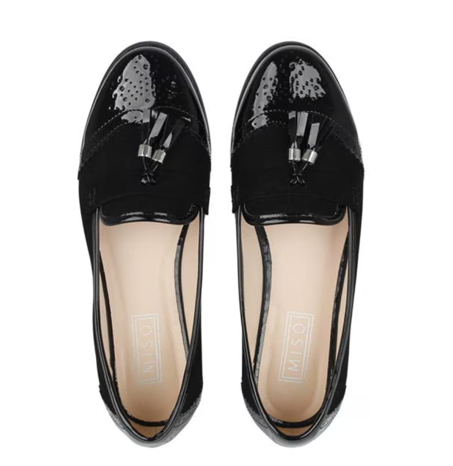 Womens Tassel Loafers UK 3 EU 36 Miso Tasha Classic Flat Shoes