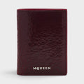 Bi-Fold Calf Leather Cranberry Red