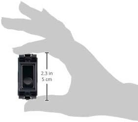 MK Grid Plus Cable Outlet Module 10mm 16A Black K4886 BLK Aspect