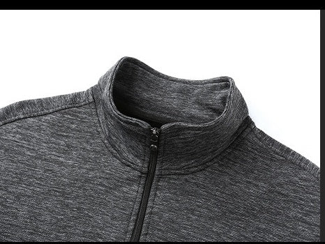 Men's Stand Collar Zip Jacket - Casual Athletic Fit Jacket