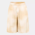 Baggy Gradient Logo Shorts Beige