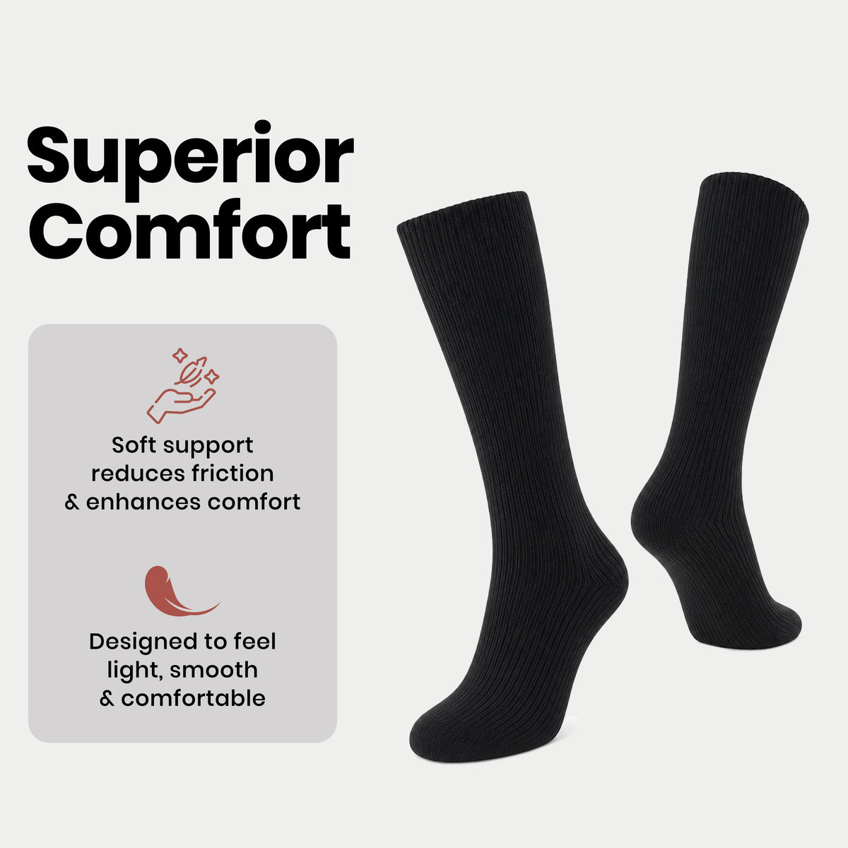 Sock Stack Men's 100% Cotton Moisture-Wicking Antibacterial Dress Work Socks 12 Pairs