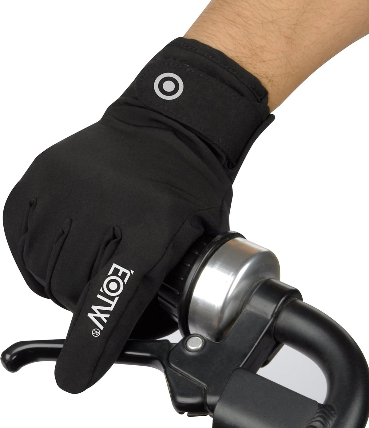 Winter Gloves Black L Windproof Cycling Running Gloves Men Women EOTW
