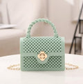 Mini Jelly Bag Fashion Candy Color Handbag with Chain Strap Pvc Shoulder Bags for Women Small Crossbody Bag