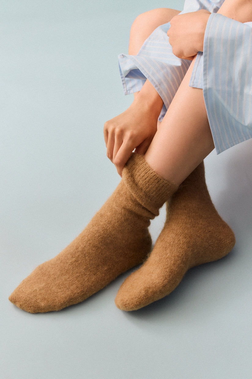 Alpaca Bed Socks