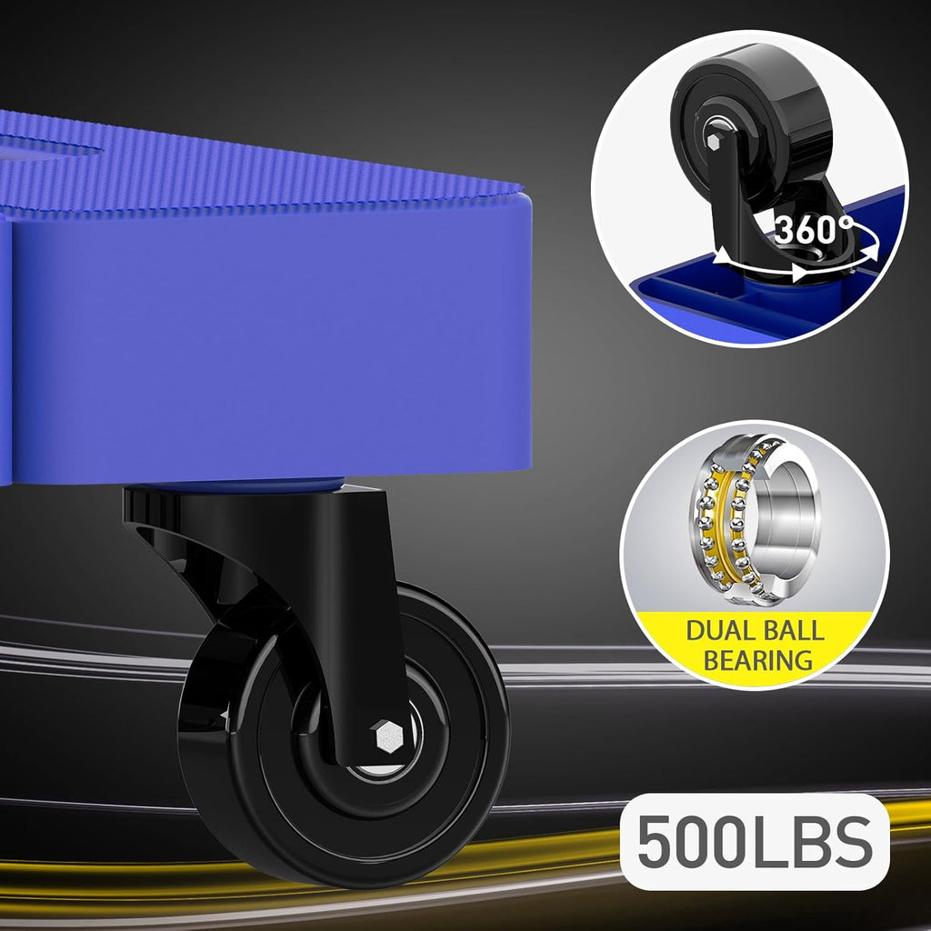 Folding Sack Truck Hand Trolley 230kg 6 Wheel Dolly Luggage Cart Bungee SOLEJAZZ
