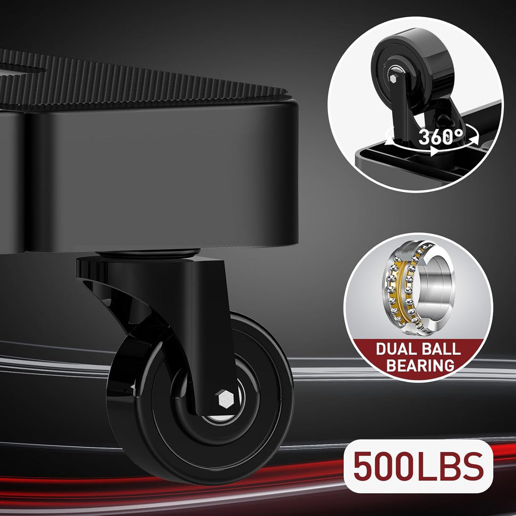 Folding Sack Truck Hand Trolley 230kg 6 Wheel Dolly Luggage Cart Bungee SOLEJAZZ