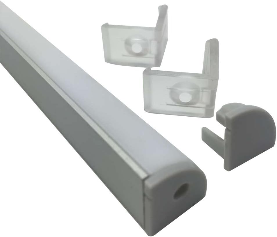 LED Aluminium Profile V Shape 1m 5 Pack Silver LED Strip Channel LightingWill