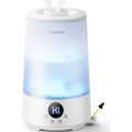 Cool Mist Humidifier 3.6L Top Fill 34H Quiet 16dB Nursery Light Homvana White