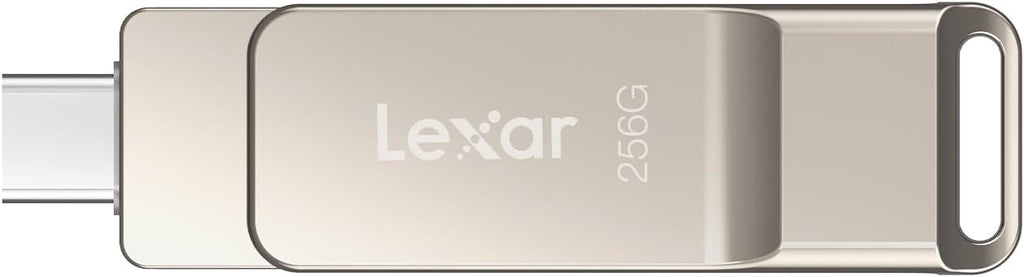 Lexar D40E 128GB Dual USB 3.2 Gen 1 Type-C Jump Drive,Champagne Silver