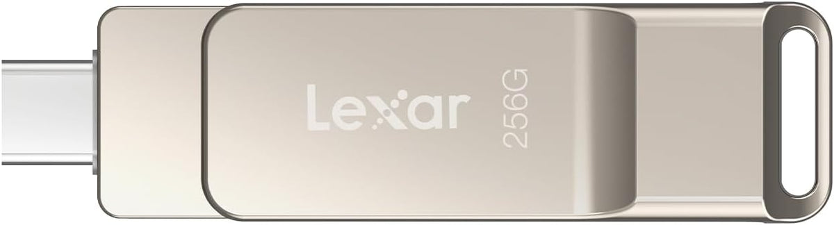 Lexar D40E 128GB Dual USB 3.2 Gen 1 Type-C Jump Drive,Champagne Silver