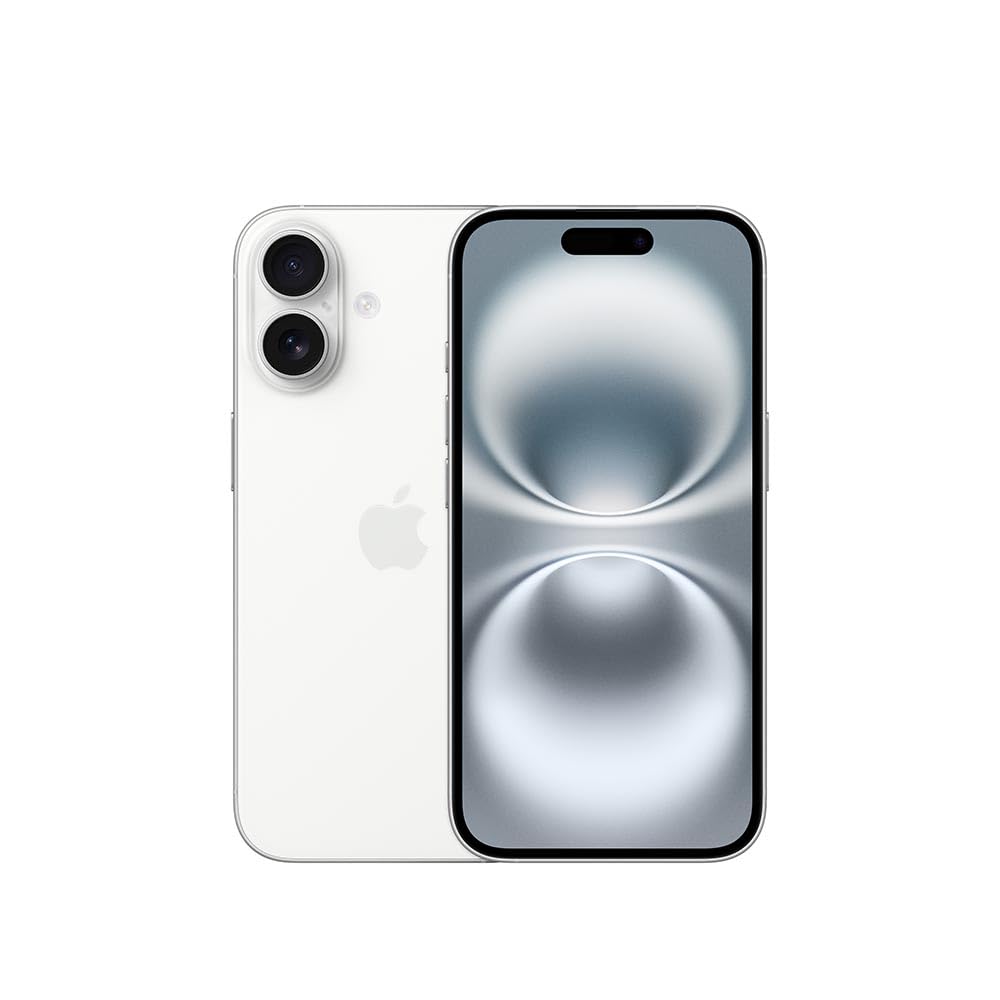 Apple iPhone 16, 128GB, Black (Renewed)