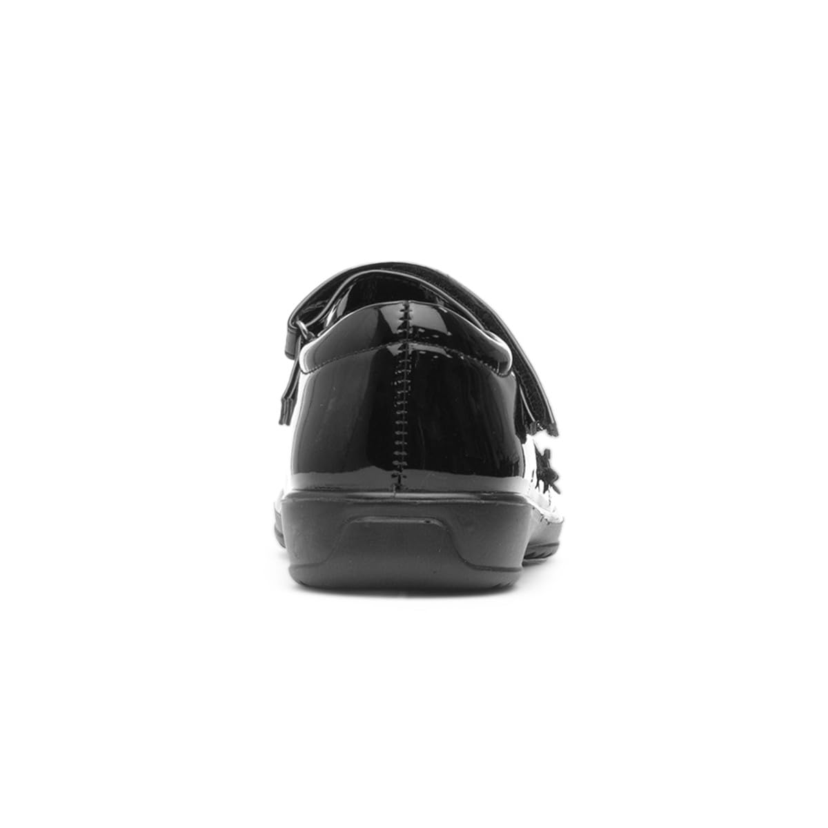Walkright Collins Girls Black Patent School Shoe