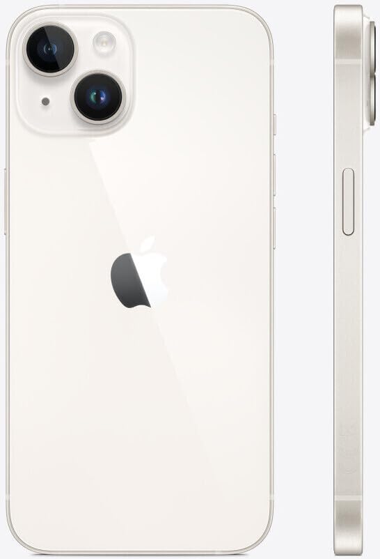 Apple iPhone 14, 128GB, Starlight (Renewed)