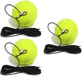 3 Pcs Tennis Trainer Ball, Training replacement Balls with String, Rebound Ball with Cord ideal for indoor and outdoor tennis practice with a bounce ball-durable