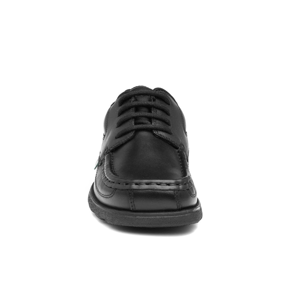 Kickers Fragma Boys Lace Up School Shoe in Black