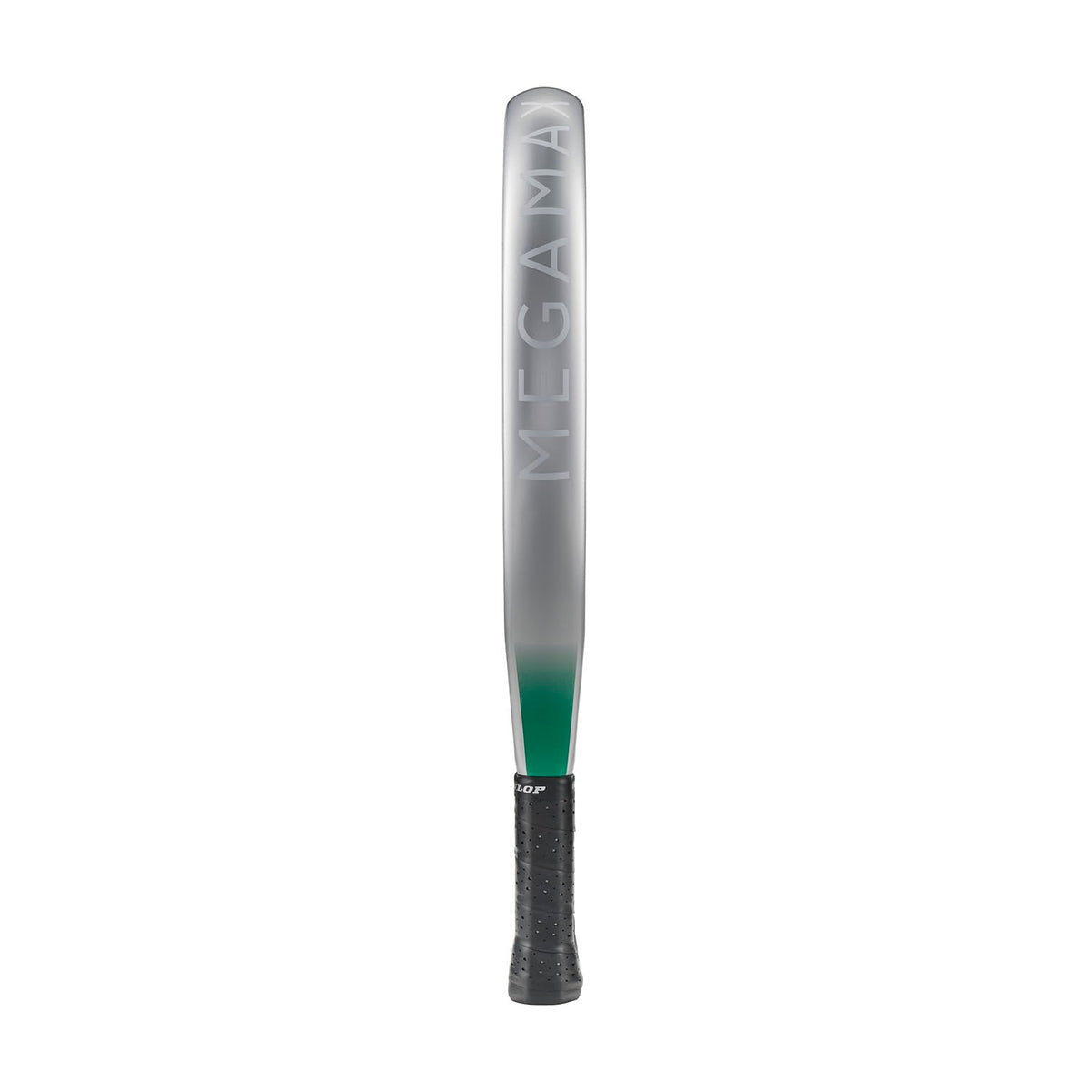 DUNLOP Padel Bat Megamax Silver/Black/Green – Round Shape Graphite Frame – Medium Balance Pro EVA Core – For Beginners
