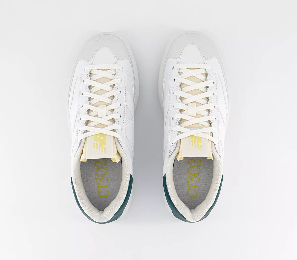 New Balance CT302 Womens Trainers Off White Green Sneakers Shoes UK 4.5 EU 37.5