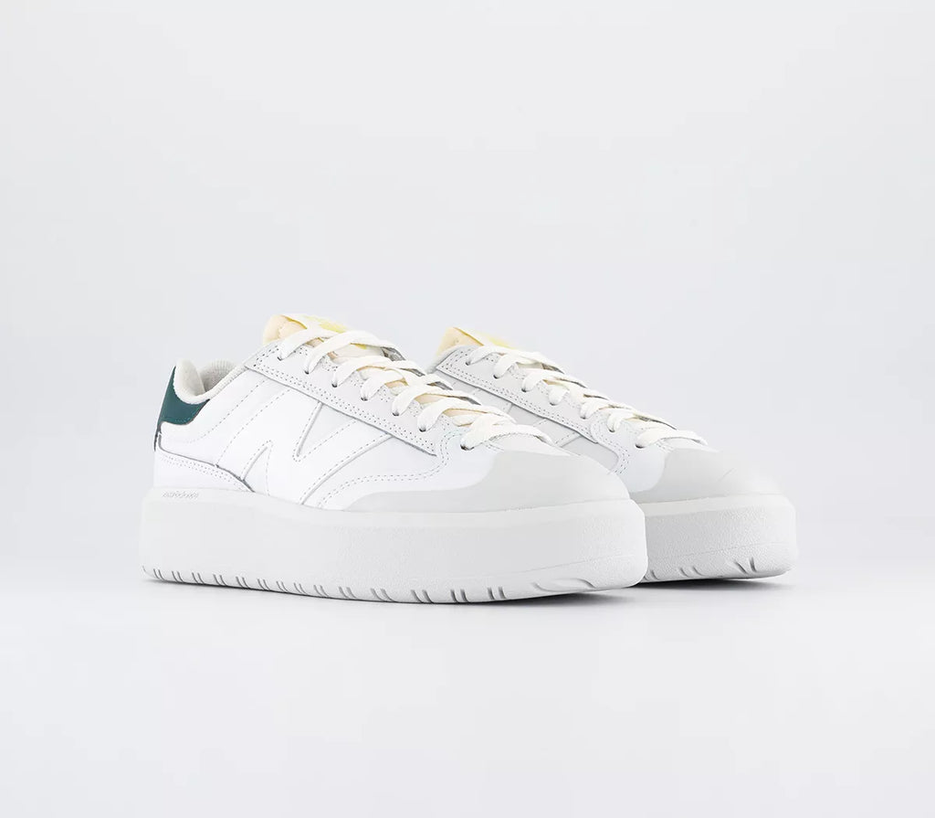 New Balance CT302 Womens Trainers Off White Green Sneakers Shoes UK 4.5 EU 37.5