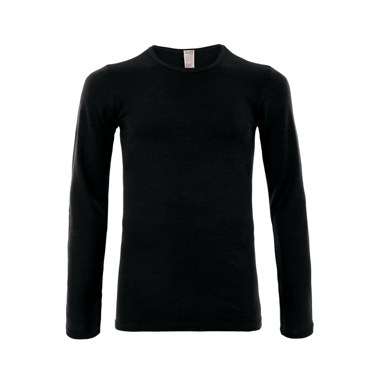 Organic Wool & Silk Long Sleeve T-shirt: Mens