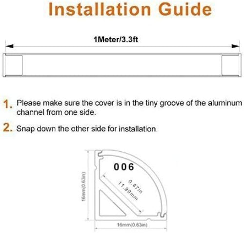 LED Aluminium Profile V Shape 1m 5 Pack Silver LED Strip Channel LightingWill