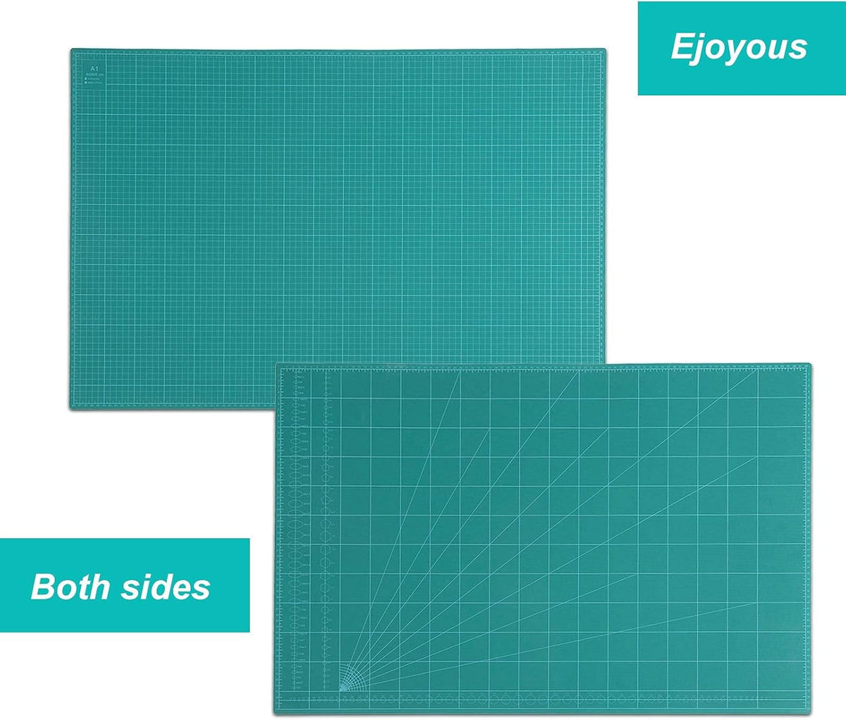 Cutting Mat A1 60x90cm Self Healing PVC 5-Ply Double Sided Green Cocoarm