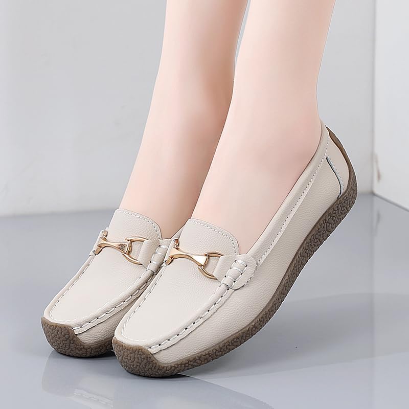 Women's Printing Glaring Cushioned Loafer Flat