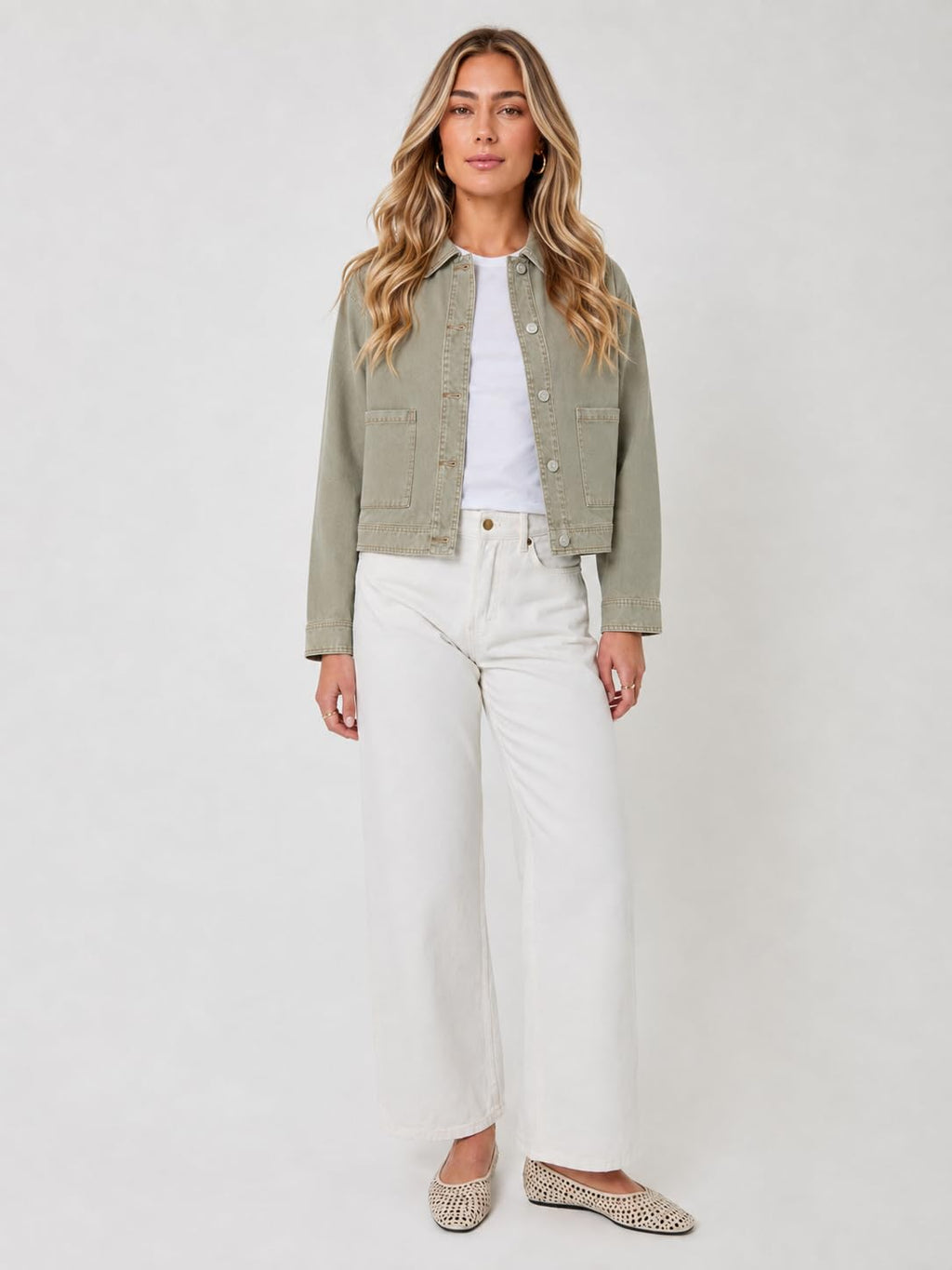 UC Ex High Street Brand Summer Denim Jackets Women, Ladies Button Up Jean Jacket