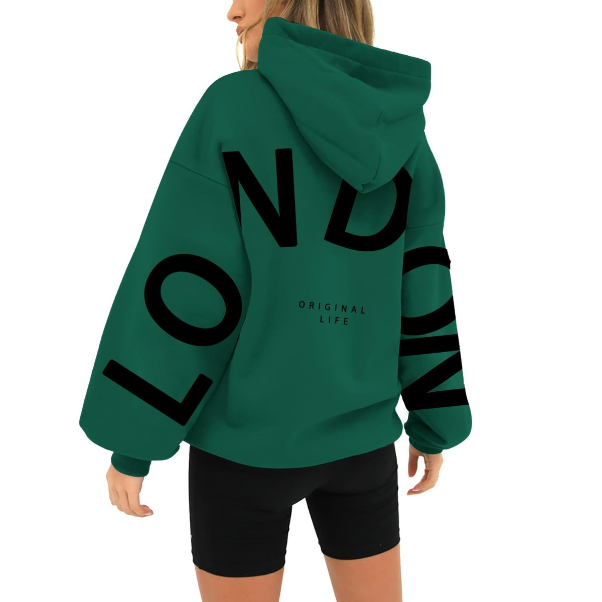 Ladies Sweatshirts And Hoodies Unisex Printed Long Sleeved Casual Loose Pocket Hoodie Plus Size Activewear Ladies Lightweight Sweatshirts Holiday Essentials for Women