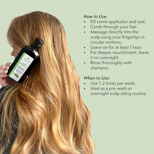 Nature Spell Rosemary Oil for Hair Growth with Root Comb Applicator, 150ml