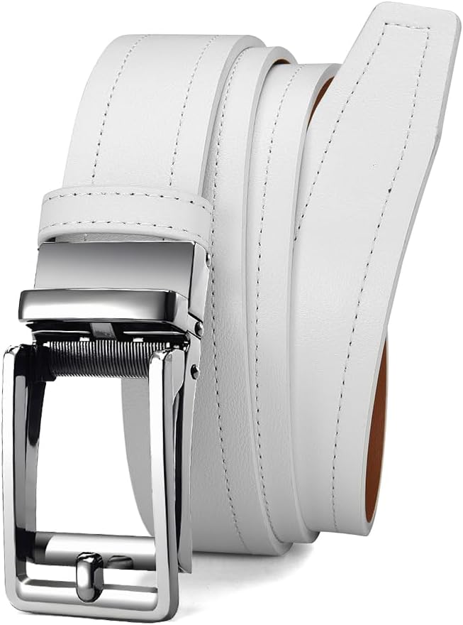 Mens Dress Belt - Ratchet Belt Leather 1 1/4" Comfort Click - Perfect Companion to Mens Dress Shoes