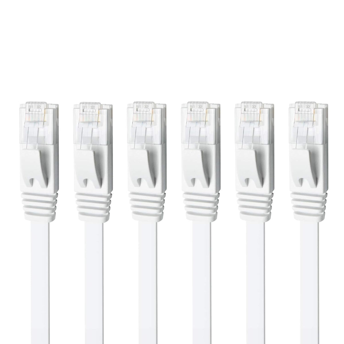 Yauhody CAT 6 Ethernet Cable 10m, Pure Copper High Speed Solid Flat CAT6