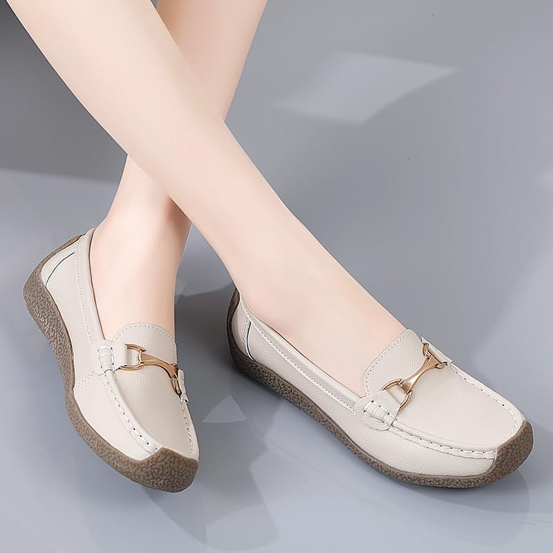Women's Printing Glaring Cushioned Loafer Flat