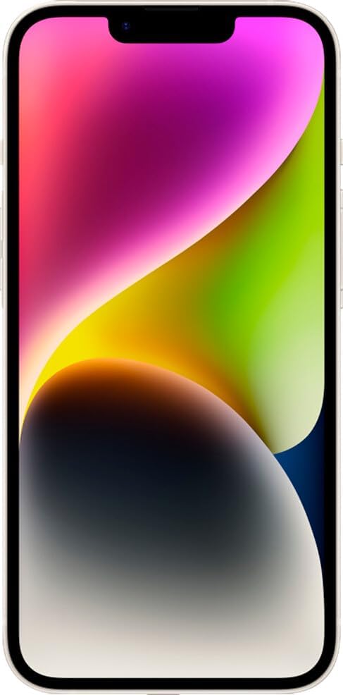 Apple iPhone 14, 128GB, Starlight (Renewed)