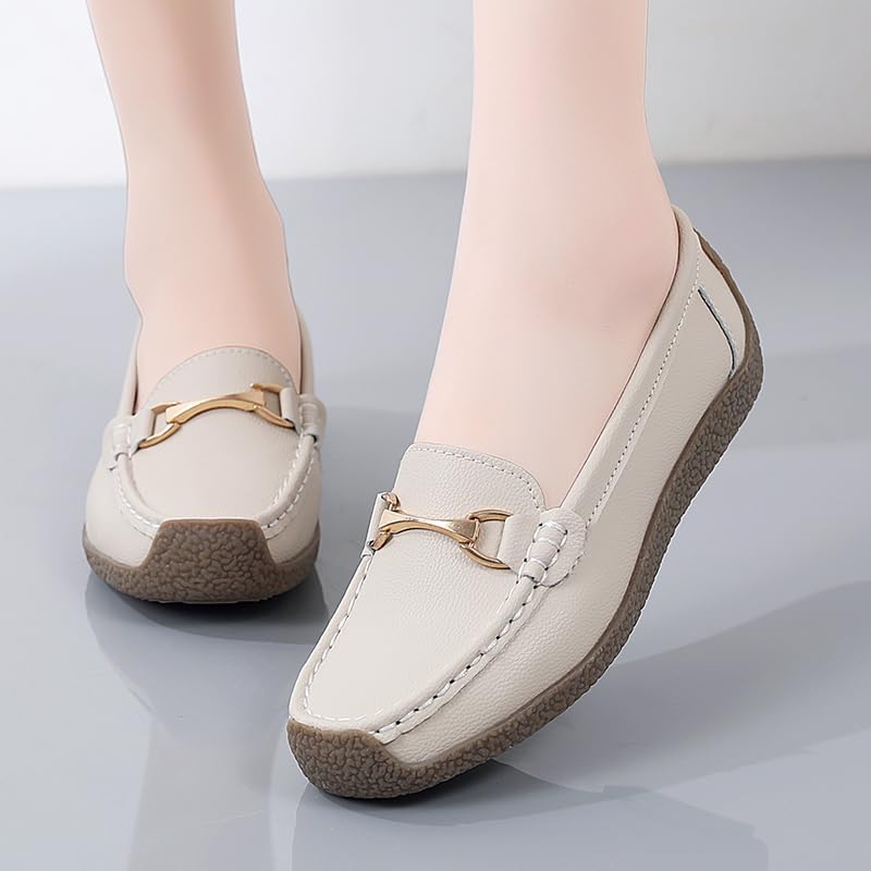 Women's Printing Glaring Cushioned Loafer Flat