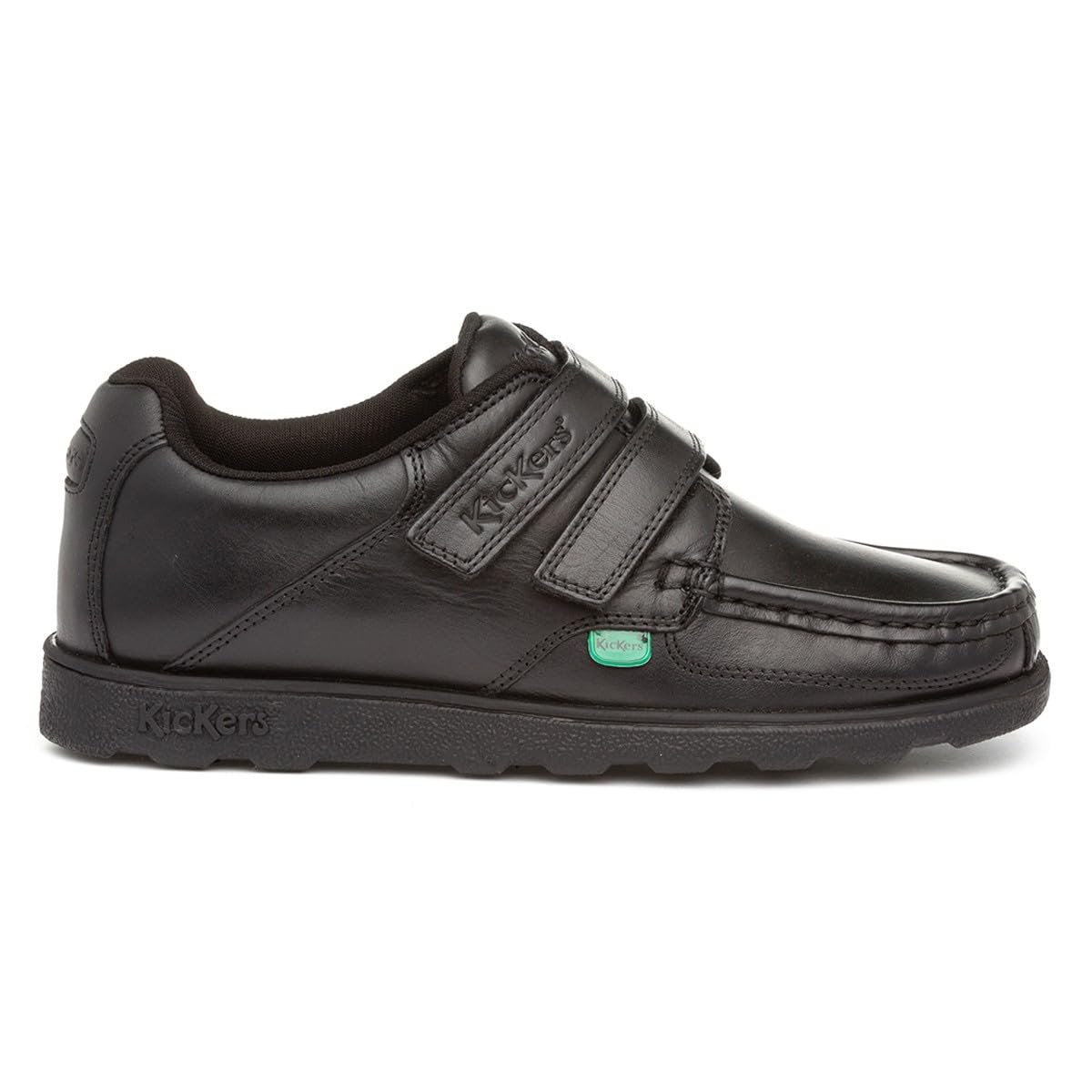 Kickers Fragma Boys Lace Up School Shoe in Black