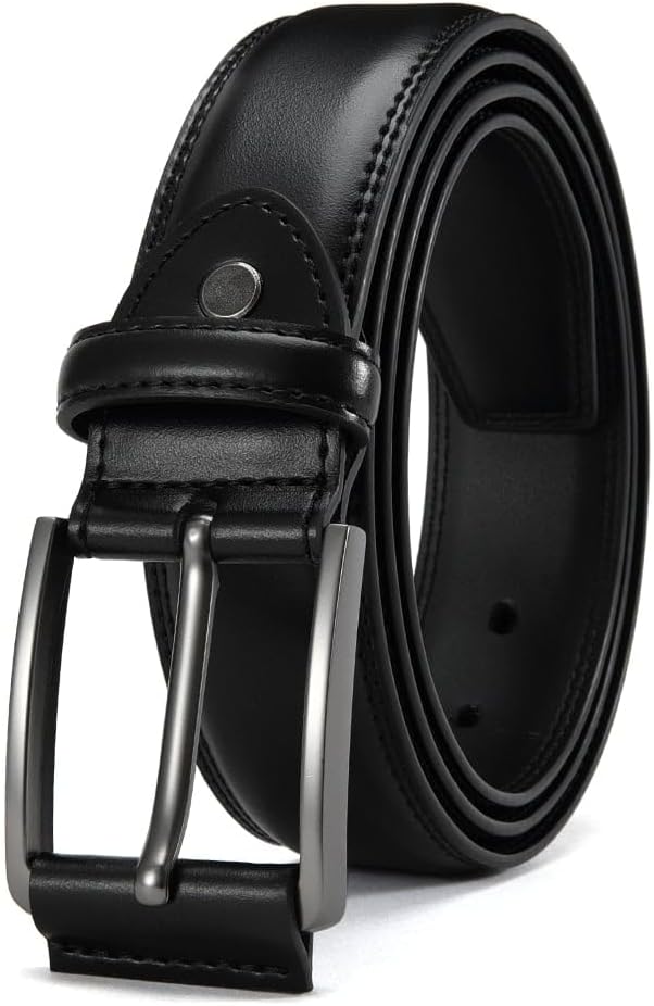 Men's Genuine Leather Dress Belt, Handmade, 100% Cow Leather, Fashion & Classic Designs for Work Business and Casual