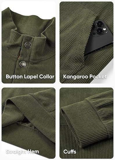 Retro Colorblock Knitted Ribbed Sweater, Neutral Tones,Men's Casual Warm Stand Collar Pullover Sweater for Fall Winter,Blue