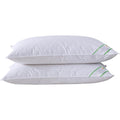 Goose Feather Down Pillows Pair Luxury 100% Cotton Cover Soft Bed Sleeping Pillow