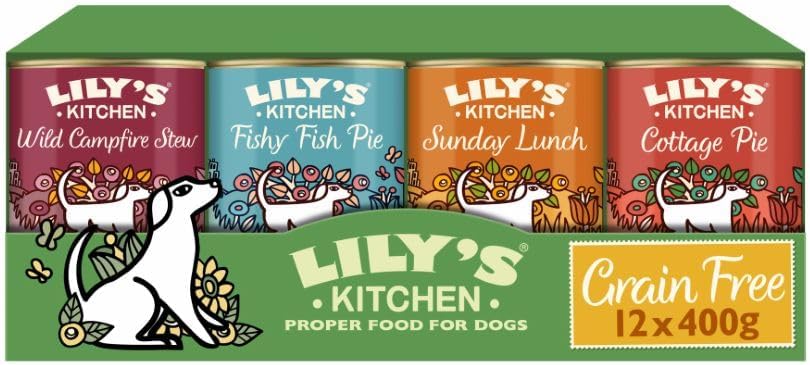 Lily's Kitchen Natural Adult Dog Food Wet Trays - Classic Dinners Multipack - Chicken, Lamb & Beef - Complete Meal Recipes (6 Trays x 150g)
