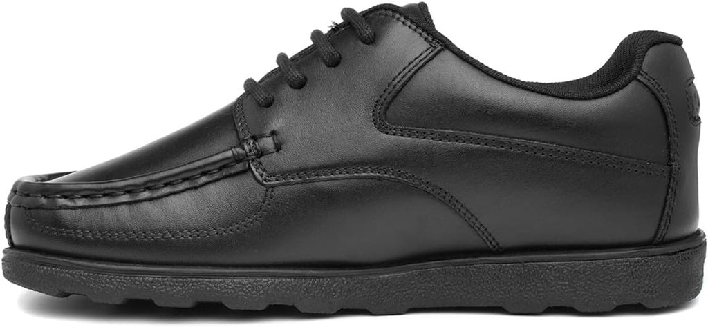Kickers Fragma Boys Lace Up School Shoe in Black