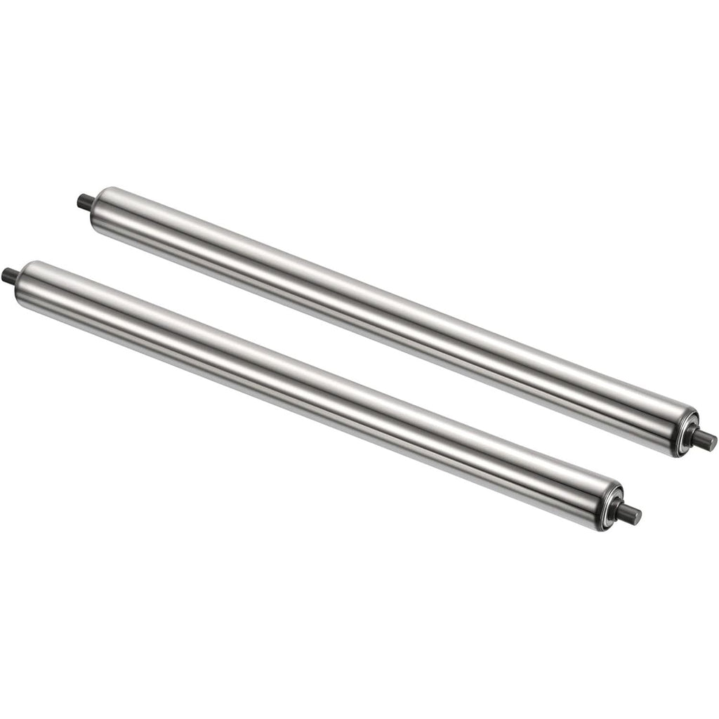 Conveyor Roller 1.5 Inch x 24 Inch Stainless Steel 2 Pack PATIKIL