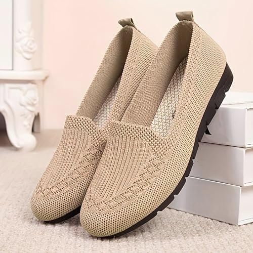 [Casual Women's Sneakers] Sneakers, Casual Shoes Women's Summer Mesh Breathable Flat Shoes Ladies Comfort Light Women Slip on Loafers